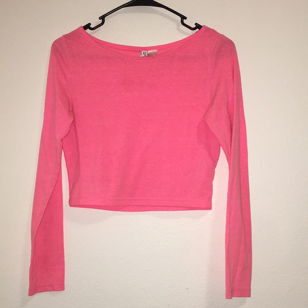 H&M Neon Pink Crop Top
